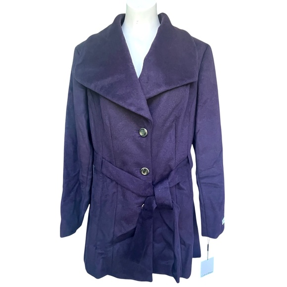 Calvin Klein Jackets & Blazers - Calvin Klein Coat Purple Size 16 Vintage New with Tags